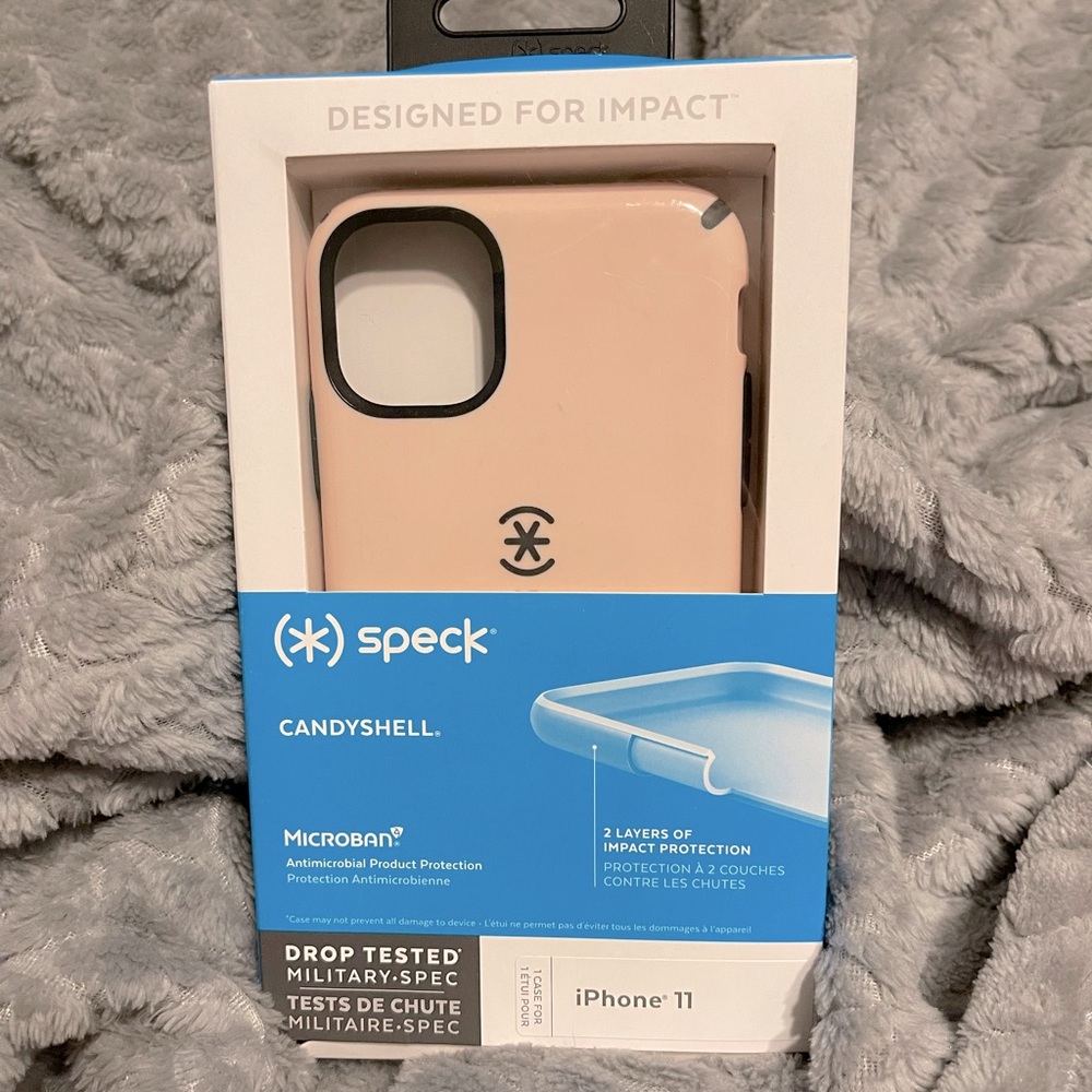 pink iPhone 11 speck case